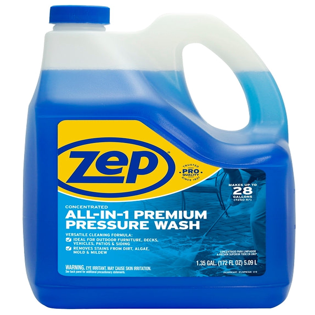 Zep ZUPPWC160 All-in-One Premium Concentrated Pressure Washer, Liquid, Characteristic, 1.35 gal