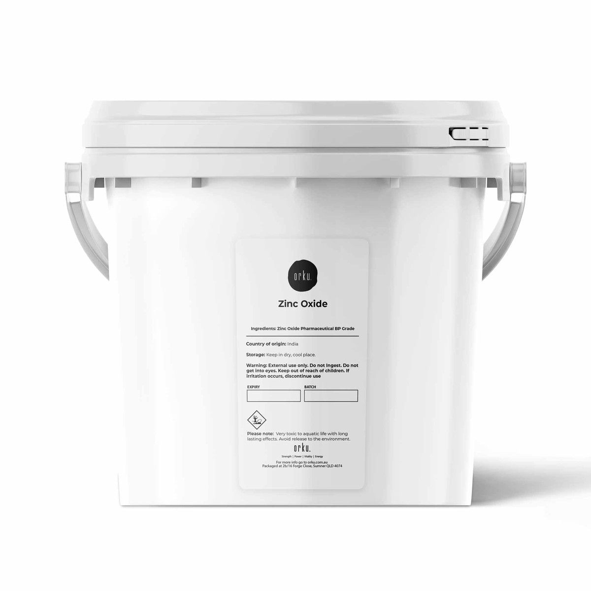Zinc Oxide BP Powder 1.6Kg - 99.9% Purity, Pharmaceutical Grade, Resealable Bucket