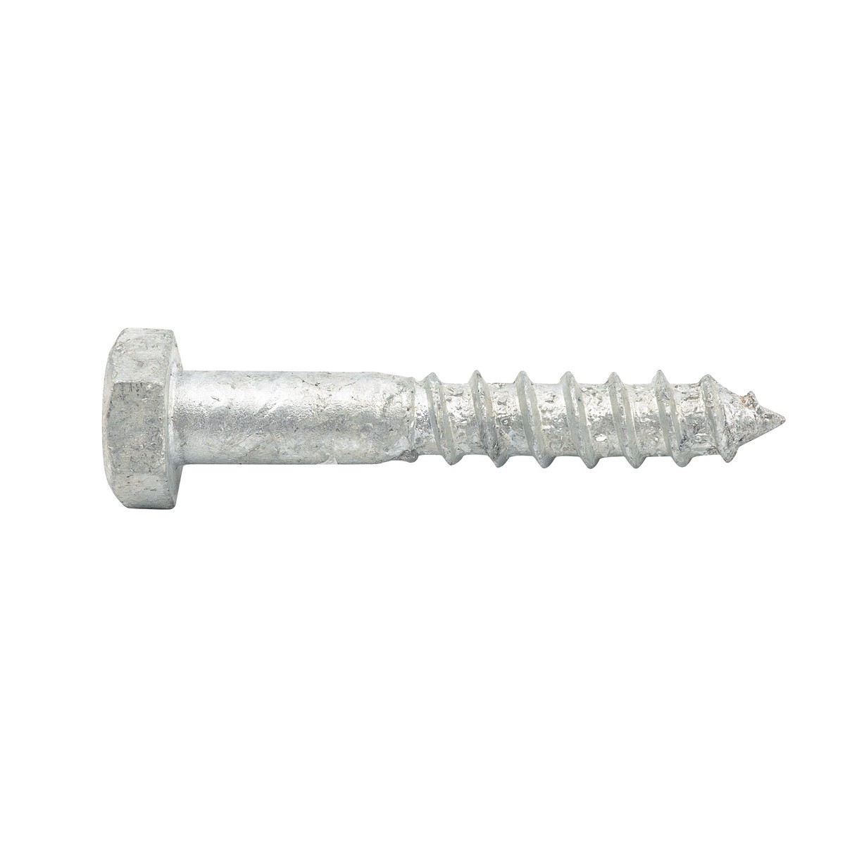 Zenith M8 x 50mm Hot Dipped Galvanised Coach Screw, Hex Head 4.6 Grade Steel