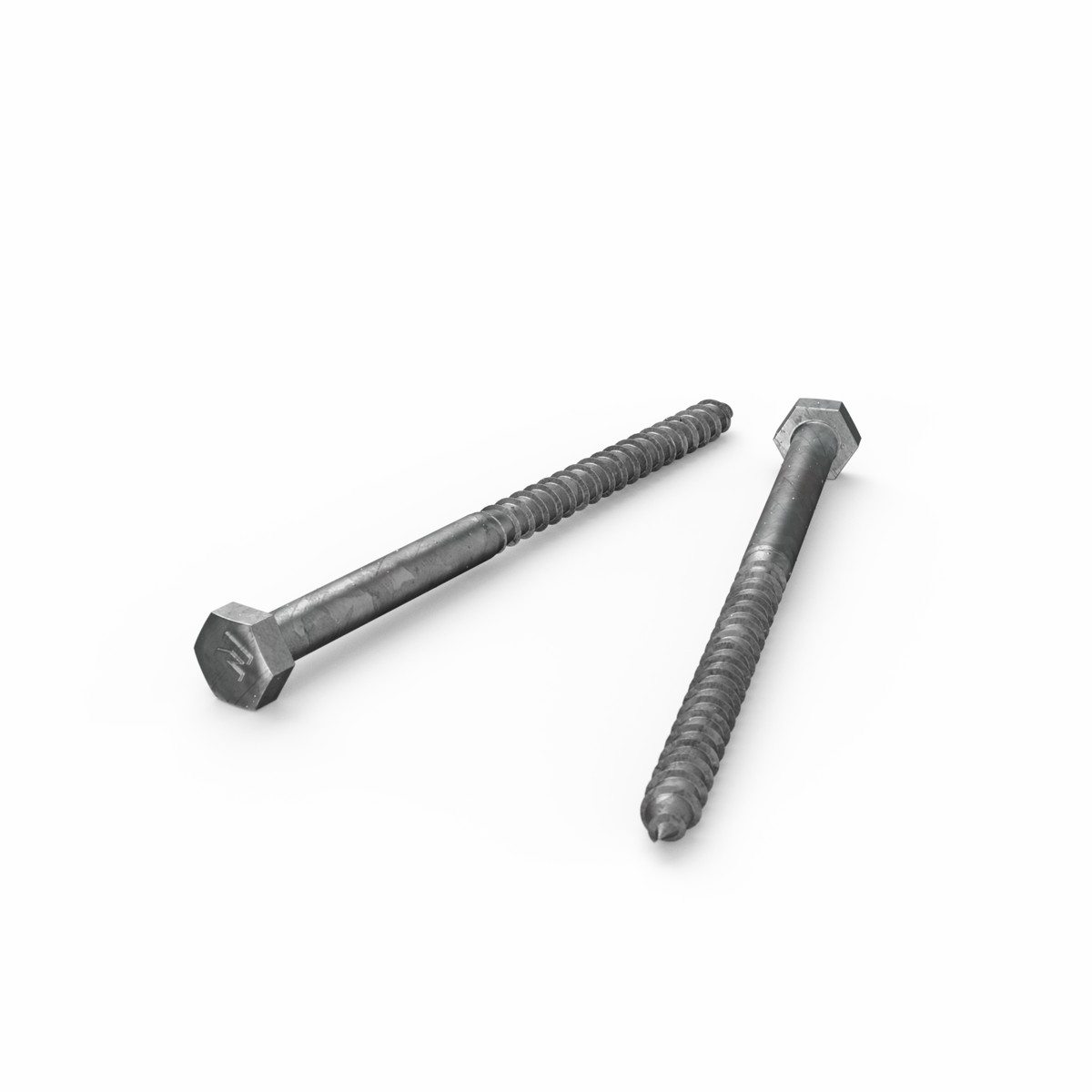 Zenith M6 x 100mm Hot Dipped Galvanised Hex Head Coach Screw, Coarse Thread