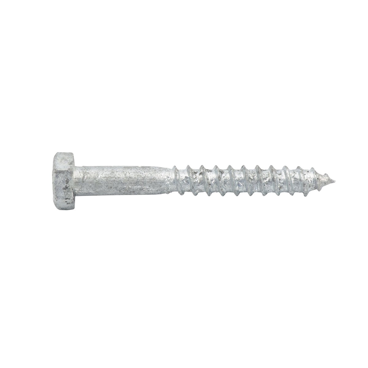 Zenith M6 x 50mm Hot Dipped Galvanised Coach Screw, Hex Head 4.6 Grade Steel