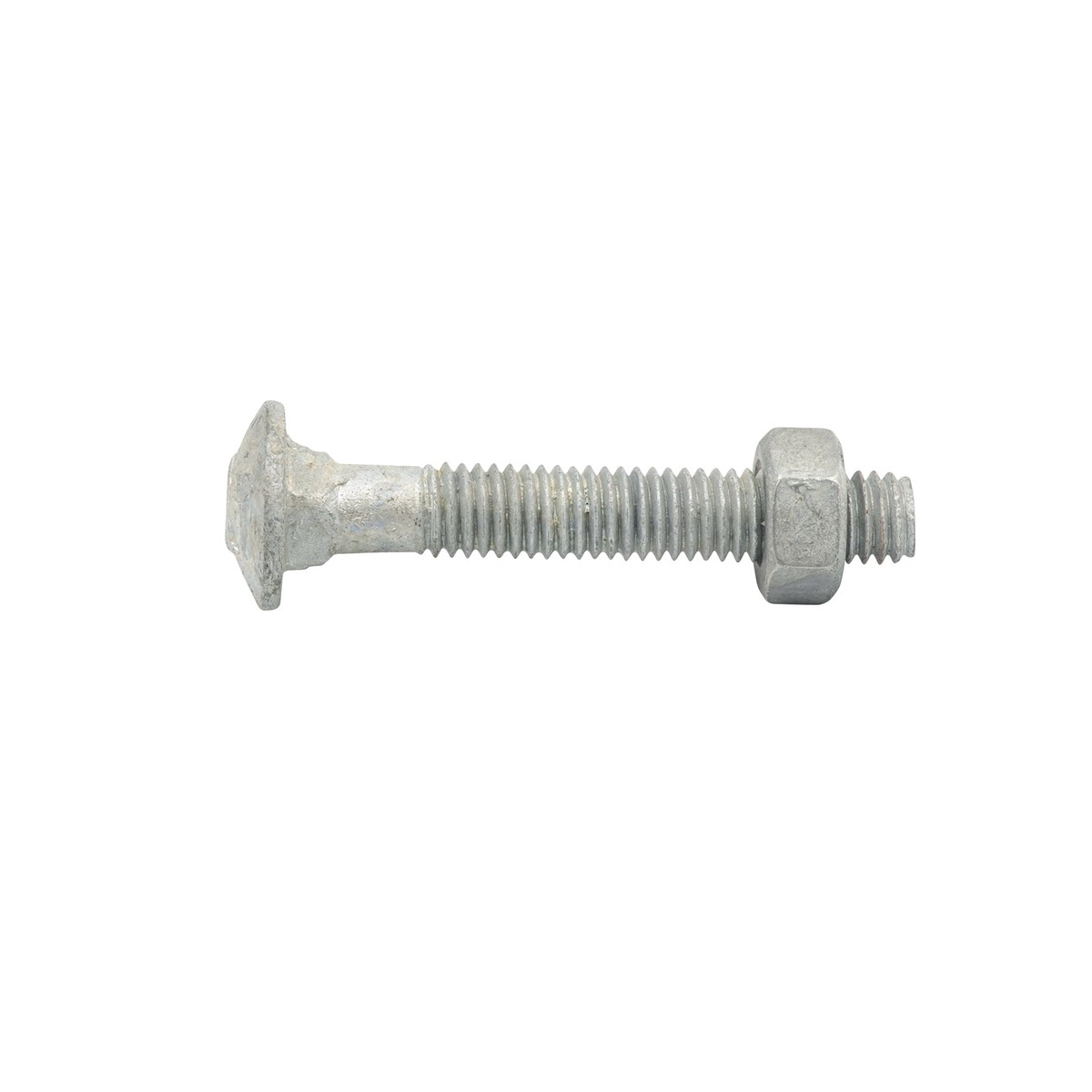 Zenith M6 x 40mm Hot Dipped Galvanised Cup Head Bolt and Nut, 4.6 Grade Steel
