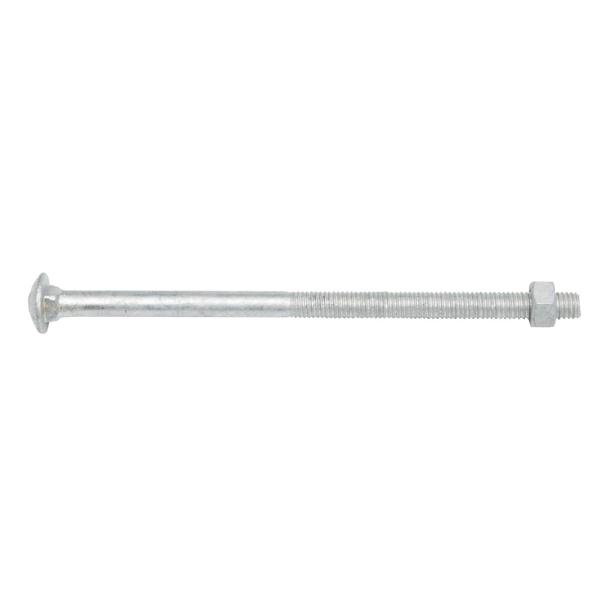 Zenith M8 x 150mm Hot Dipped Galvanised Cup Head Bolt and Nut, 4.6 Grade Steel