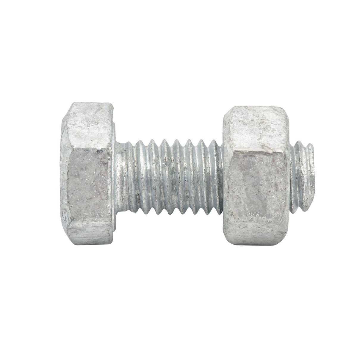 Zenith M8 x 20mm Hot Dipped Galvanised Hex Head Bolt and Nut, 4.6 Grade Steel