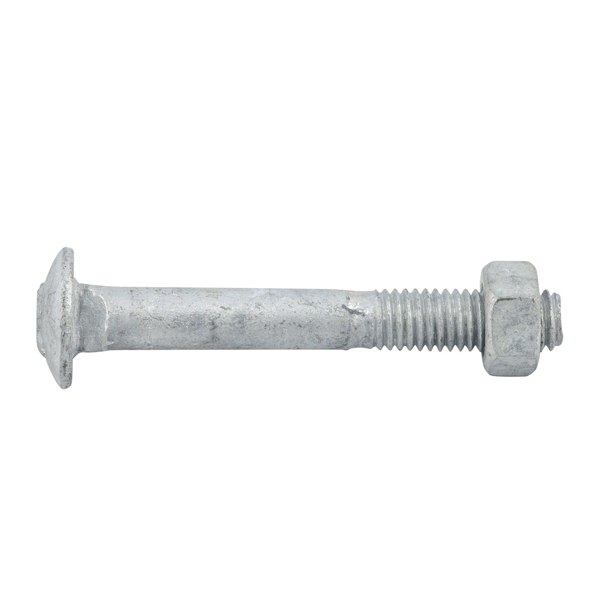 Zenith M8 x 60mm Hot Dipped Galvanised Cup Head Bolt and Nut, 4.6 Grade Steel