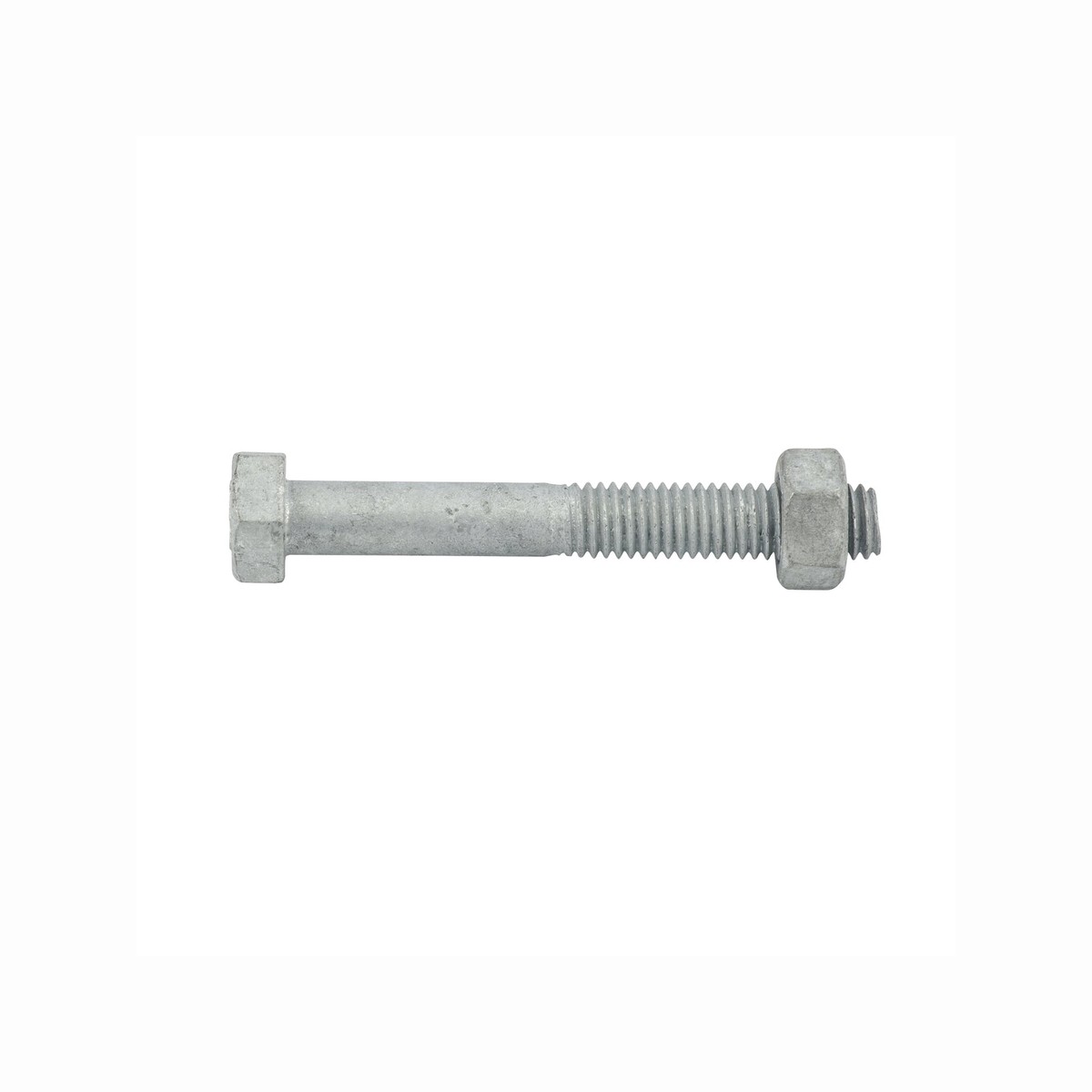 Zenith M8 x 60mm Hot Dipped Galvanised Hex Head Bolt and Nut - Each