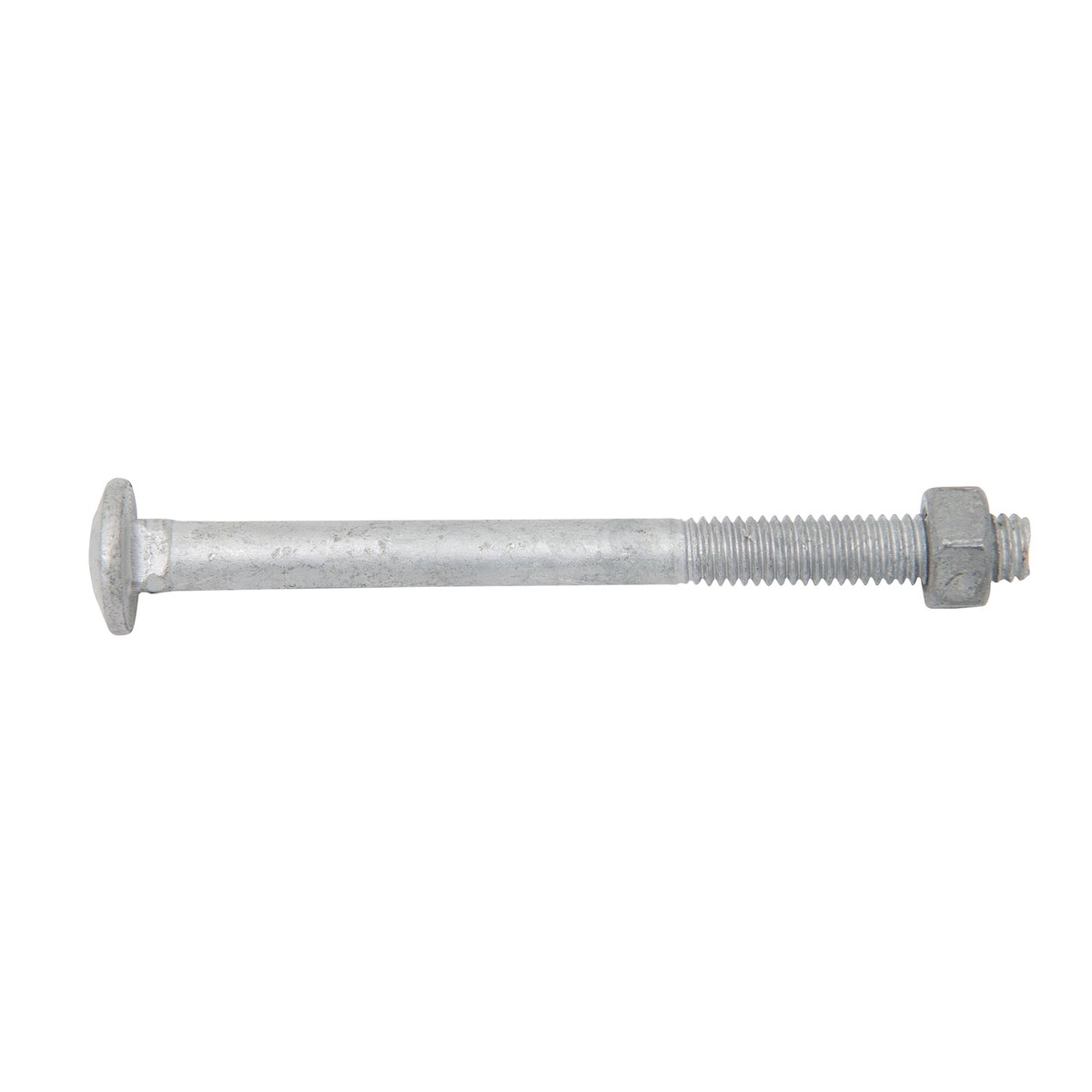 Zenith M6 x 75mm Hot Dipped Galvanised Cup Head Bolt and Nut, 4.6 Grade Steel