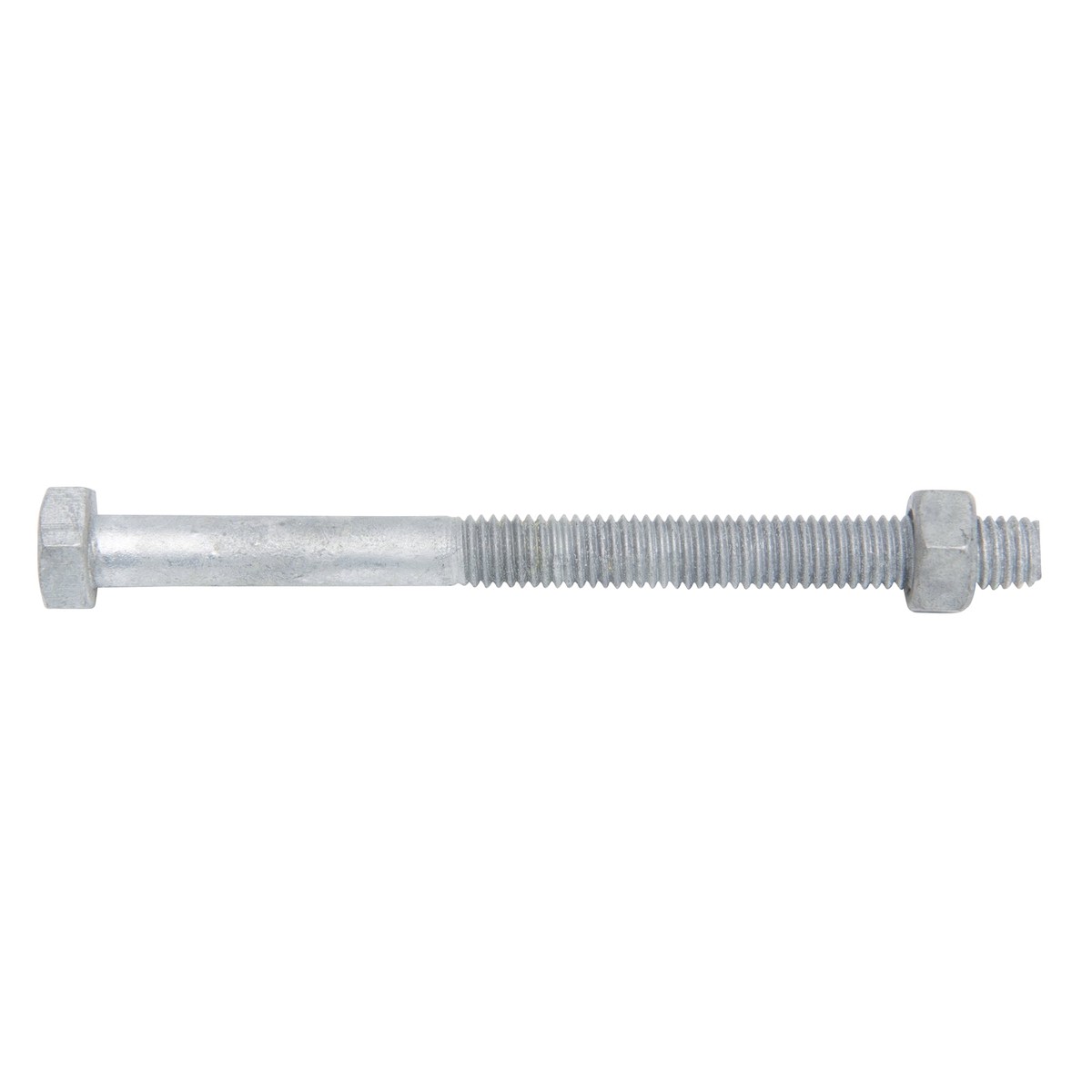 Zenith M8 x 100mm Hot Dip Galvanised Hex Head Bolt & Nut - 4.6 Grade Steel