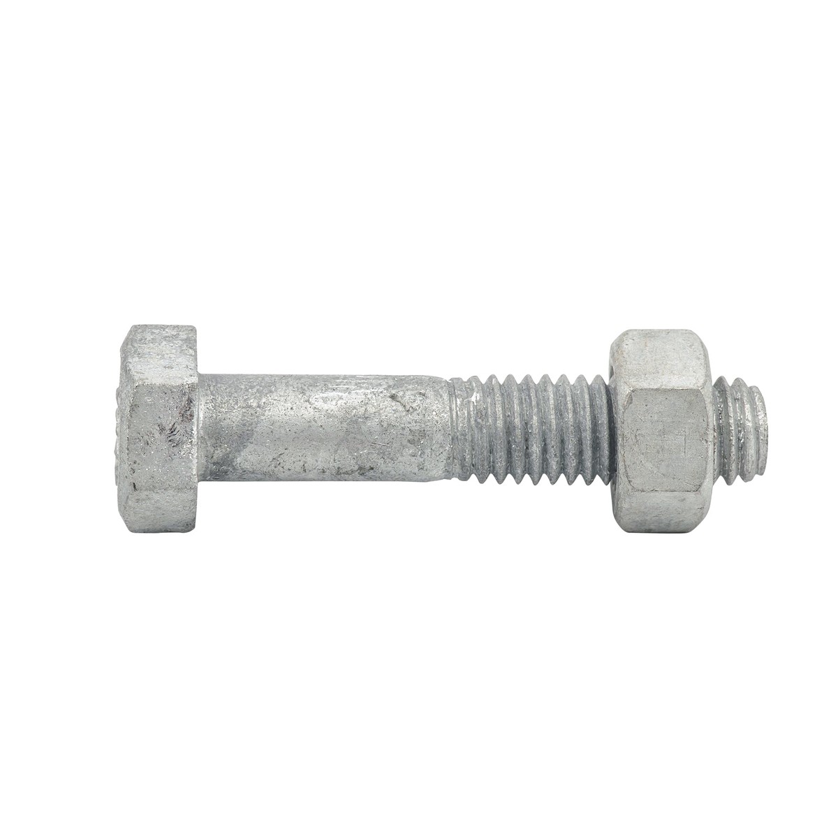 Zenith M8 x 40mm Hot Dip Galvanised Hex Head Bolt & Nut - 4.6 Grade Steel