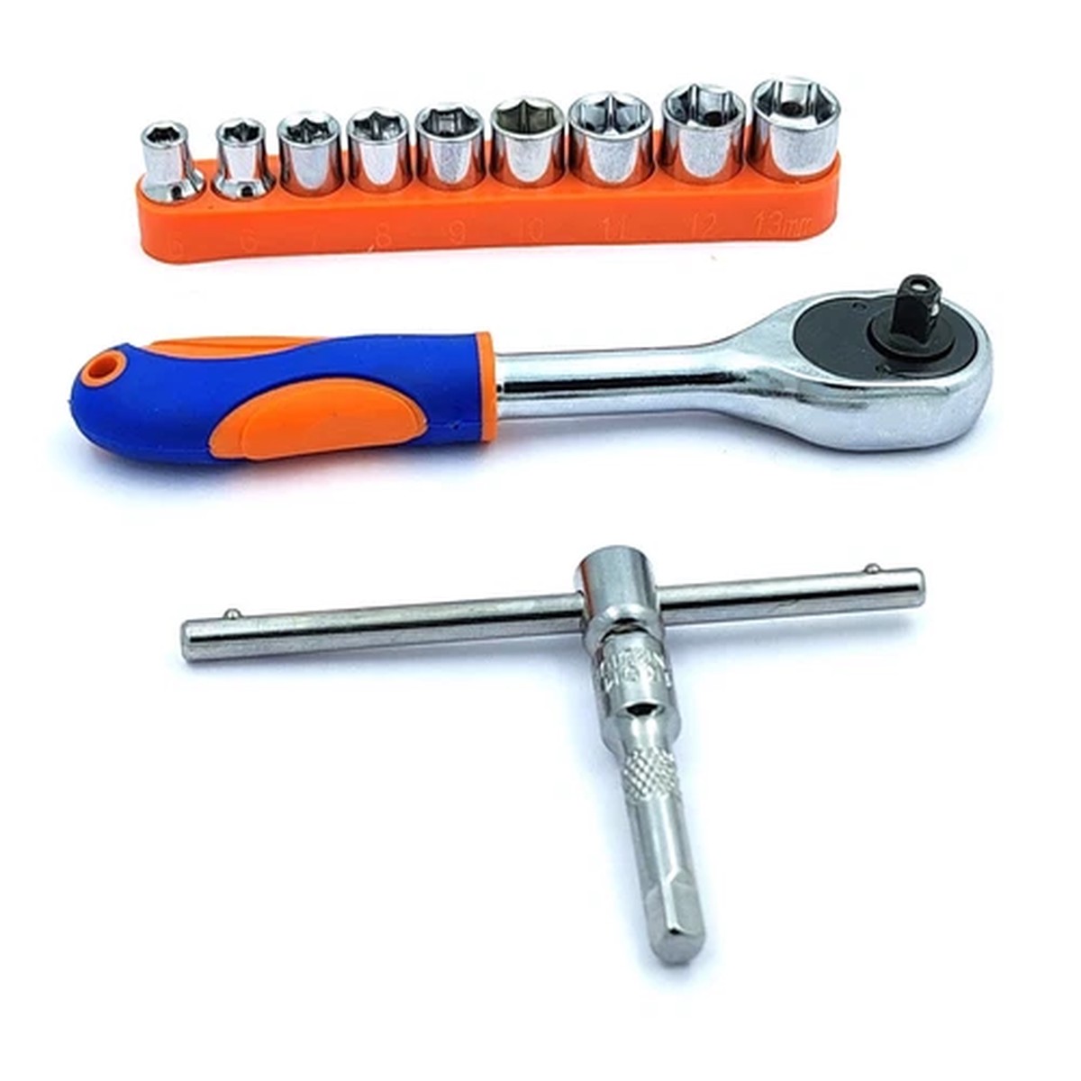 1/4''Drive Extendable Ratchet socket wrench set with 9Pcs Hex Socket