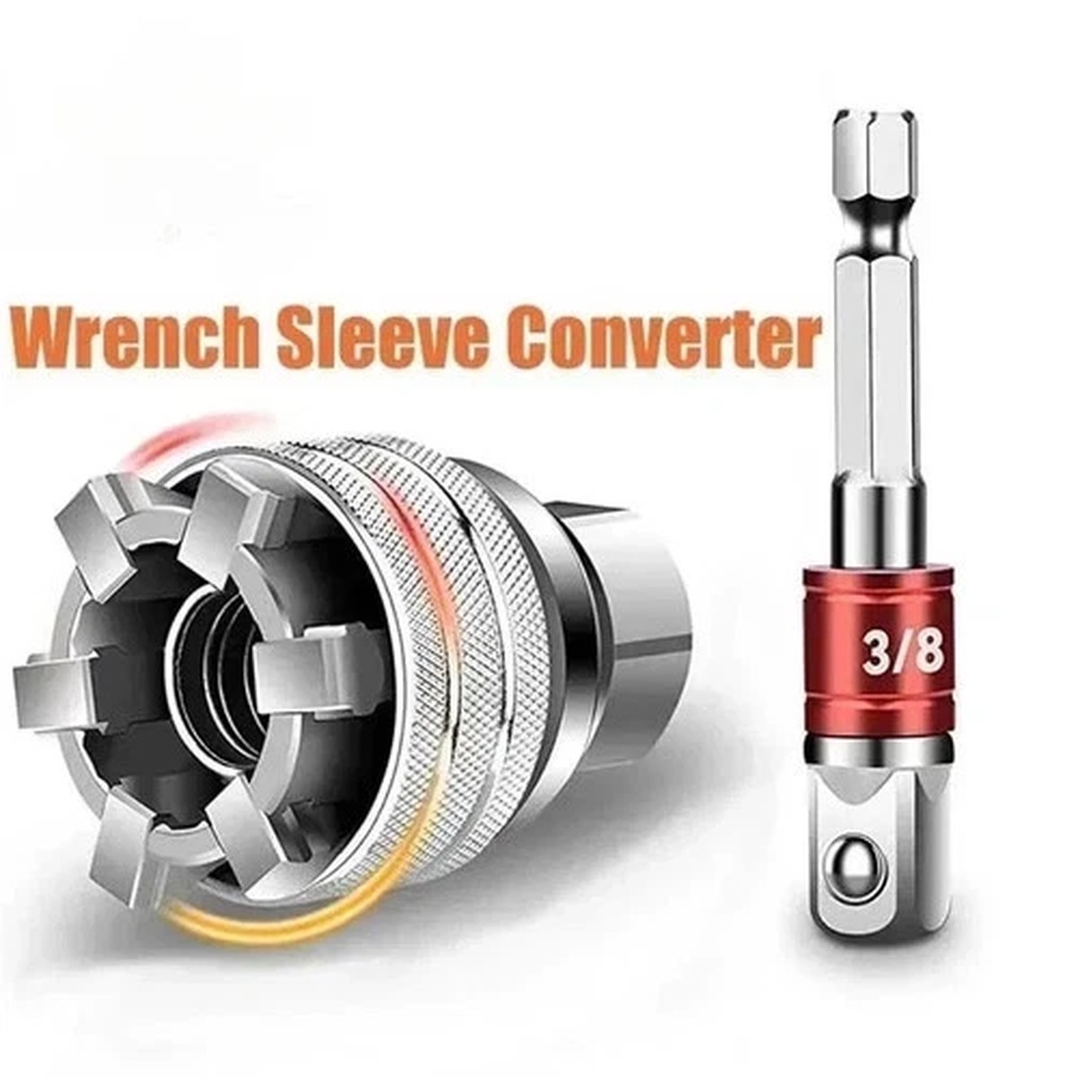 10-19mm Universal Socket Wrench Adapter Set Multifunction Adjustable Grip Repair