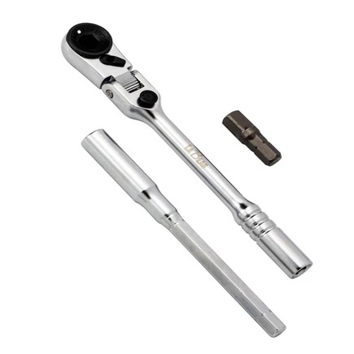 1/4" Flex Head Ratchet Set, 15-Degree Locking, T-Handle