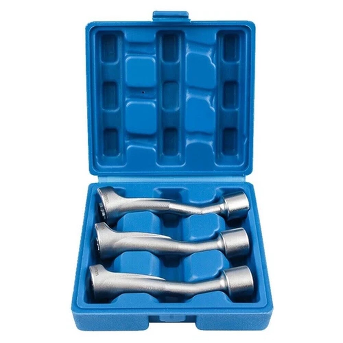 1/2" Dr. Fuel Injection Line Flare Nut Socket Wrench 119mmL 14,17,19mm 3pc Set