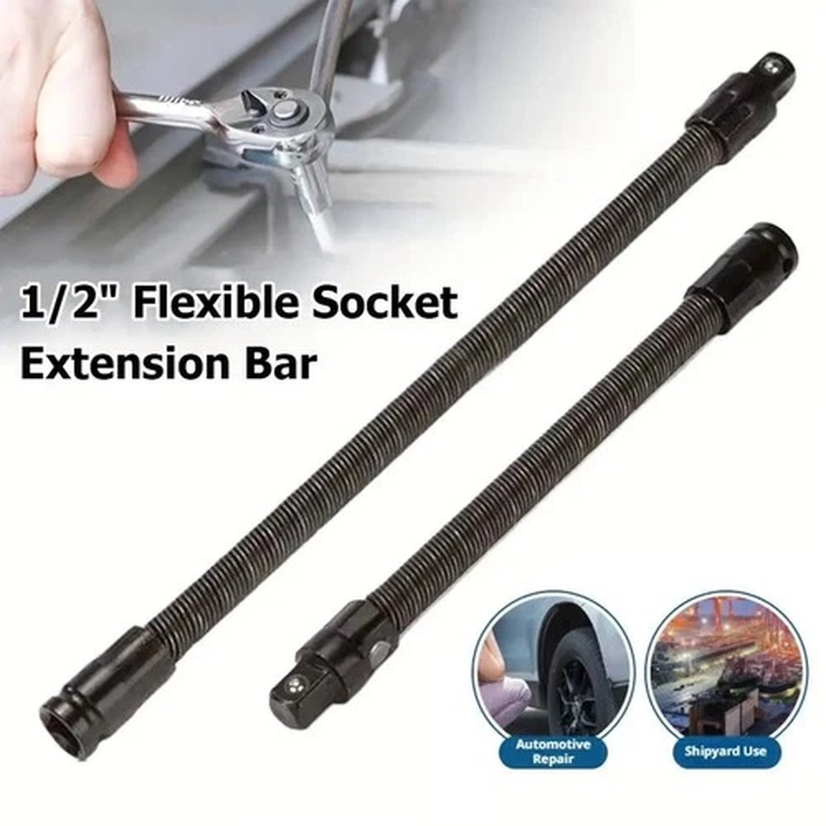 1/2" Flexible Socket Extension 250/350mm High Torque Ratchet Tool AU