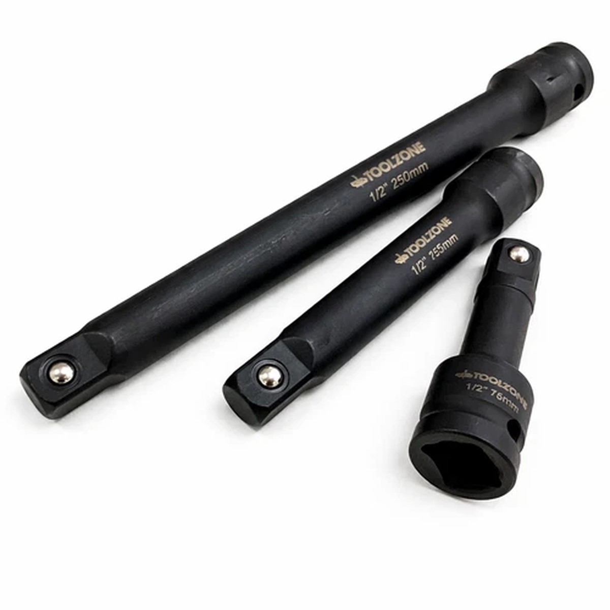 1/2" Impact Extension Bar Set 3pc 3" 5" 10" Socket Extension Bars Long Ratchet