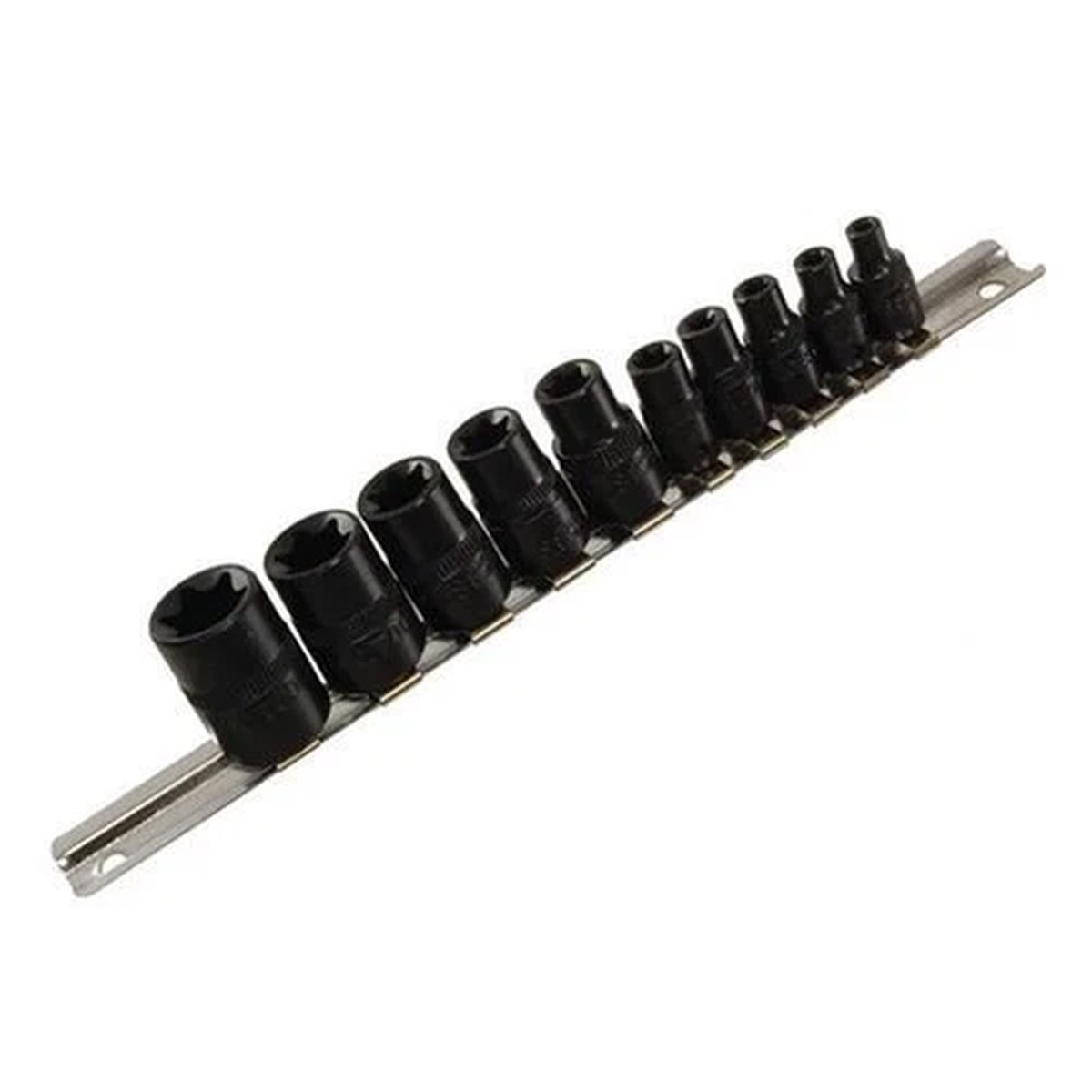 10 PC Kc Tools E Socket Set 1/4" & 3/8" Drive Torx E4 E5 E6 E7 E8 E10 E18 13410