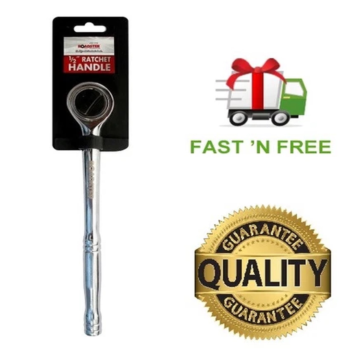 1/2" DR HEAVY DUTY QUICK RELEASE RATCHET HANDLE SET CARBON STEEL AUTO CAR SHOP