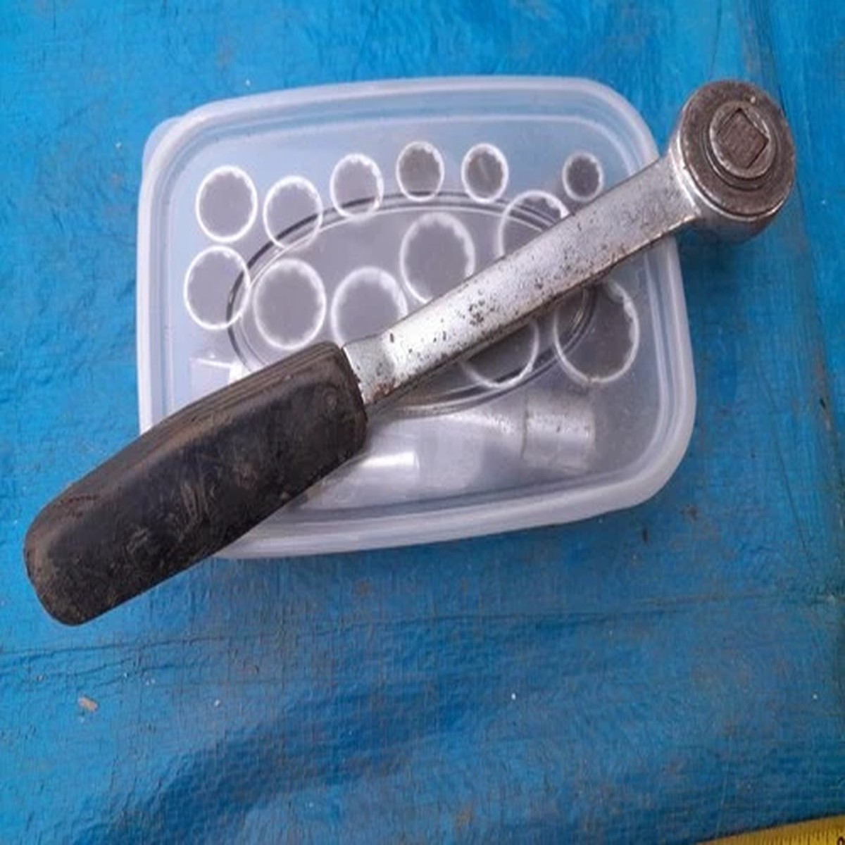 1/2" Drive Metric Sockets,short extension & spark plug socket + good Ratchet.