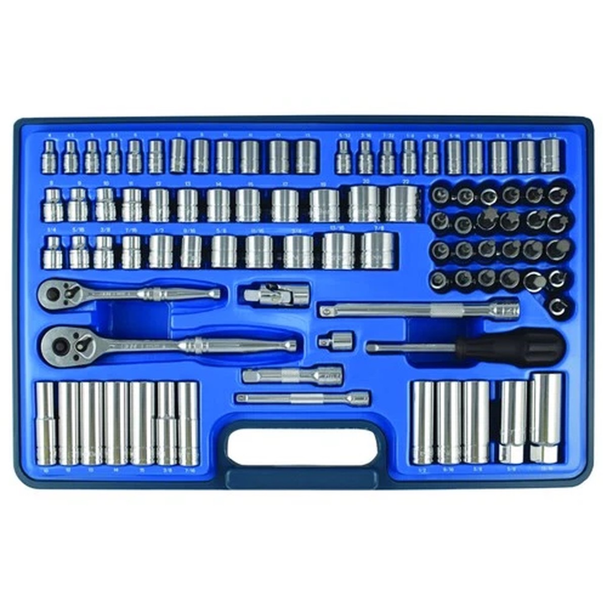 1/4" & 3/8"dr Metric & SAE Socket & Accessory Set 90 Piece Signet S12890