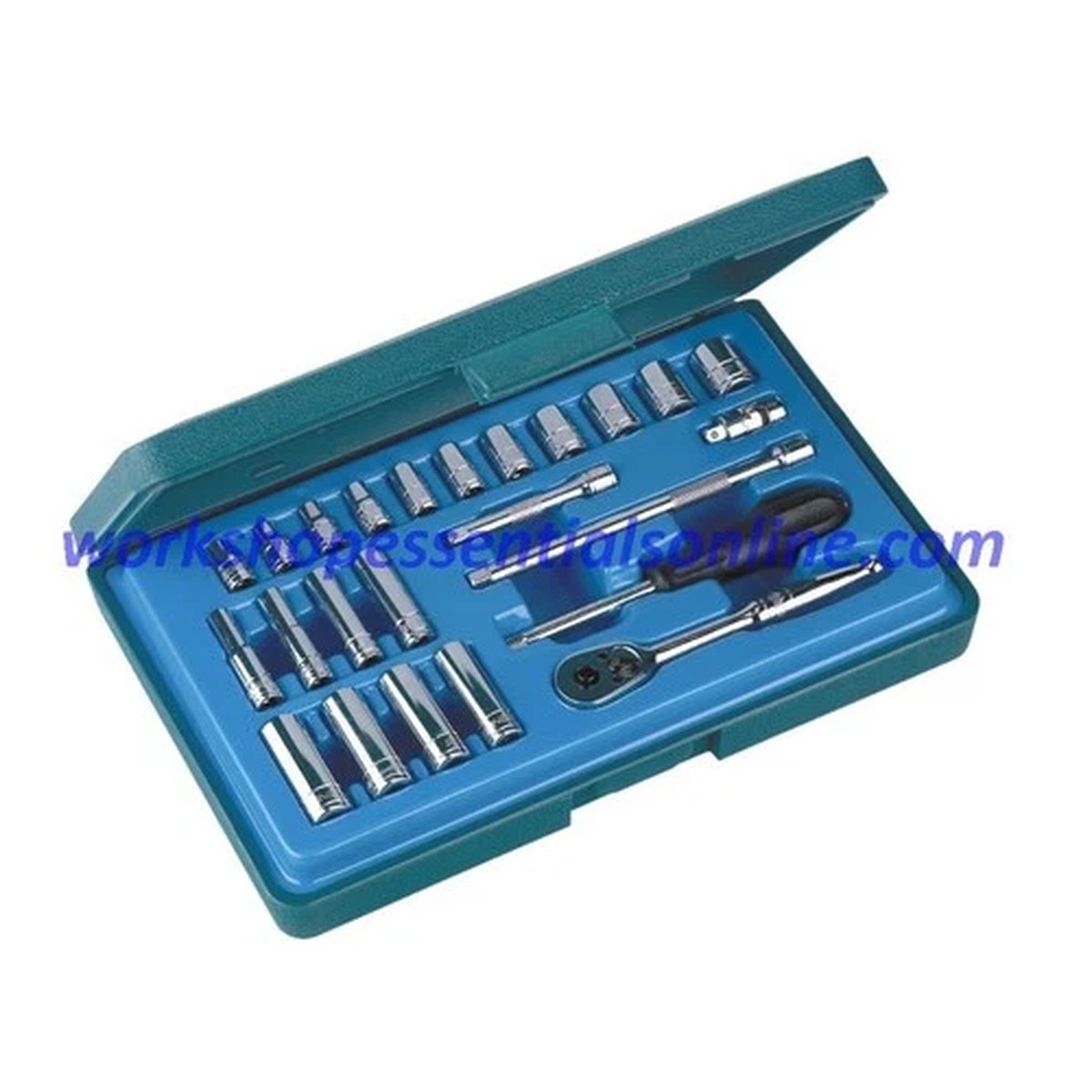 1/4" Drive Metric Socket Set Standard+Deep Signet S11724S 24pc In Plastic Case