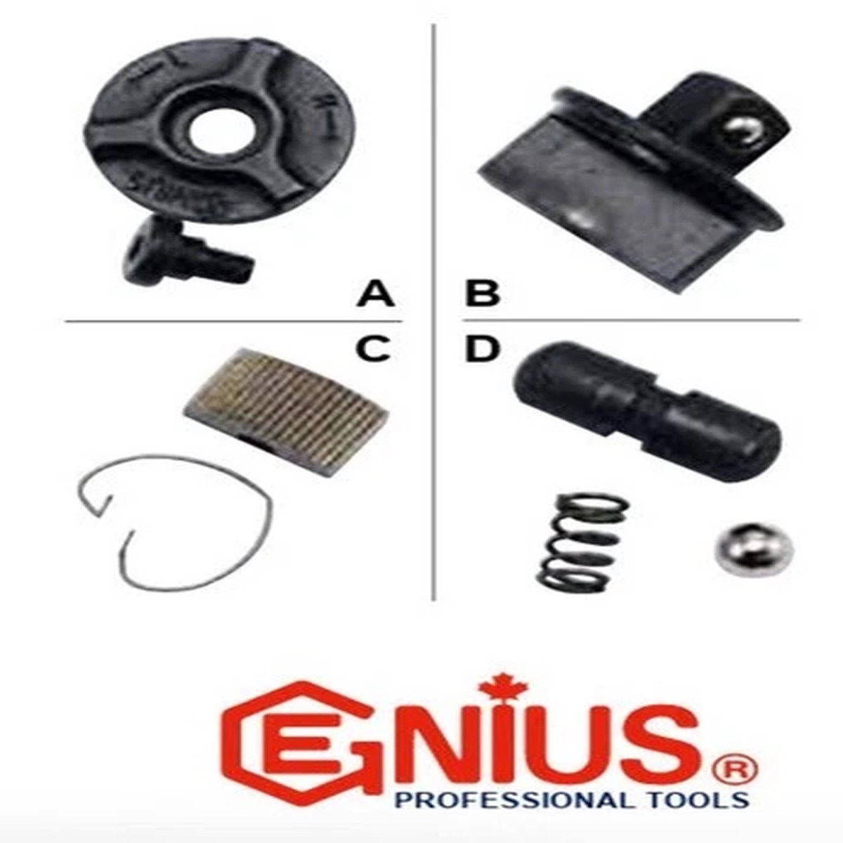 1/2"SD Ratchet Repair Kit Parts from Genius Tools - Separate Kits!