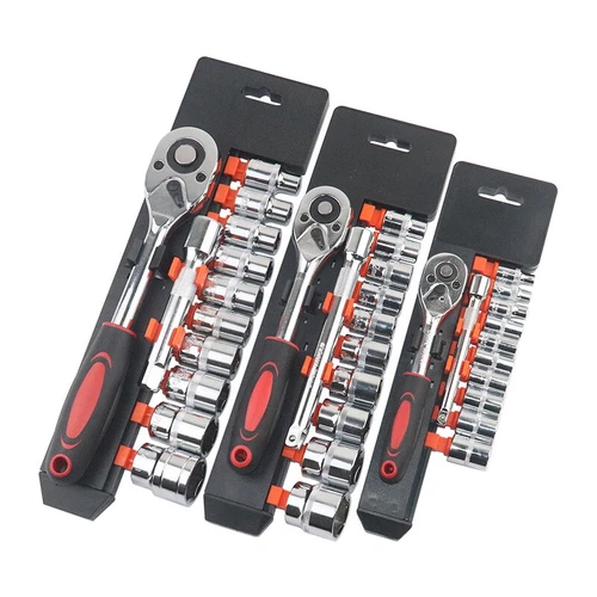 12 Piece Quick Ratchet Wrench Socket Chrome Vanadium Steel Auto Repair Tool Set