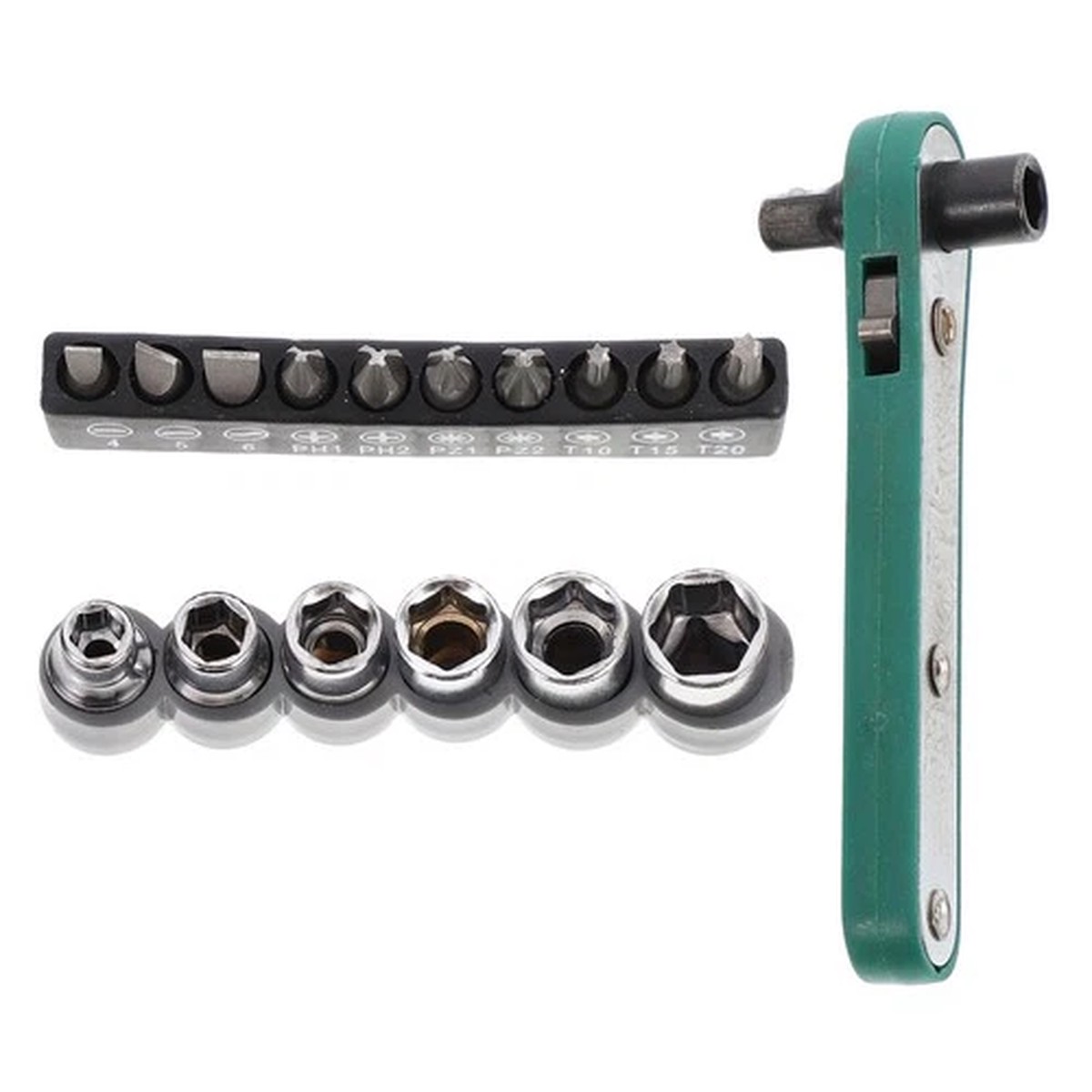 1 Set Professional Repairing Wrench Kit Sturdy Ratchet Wrench with Bit Sleeves