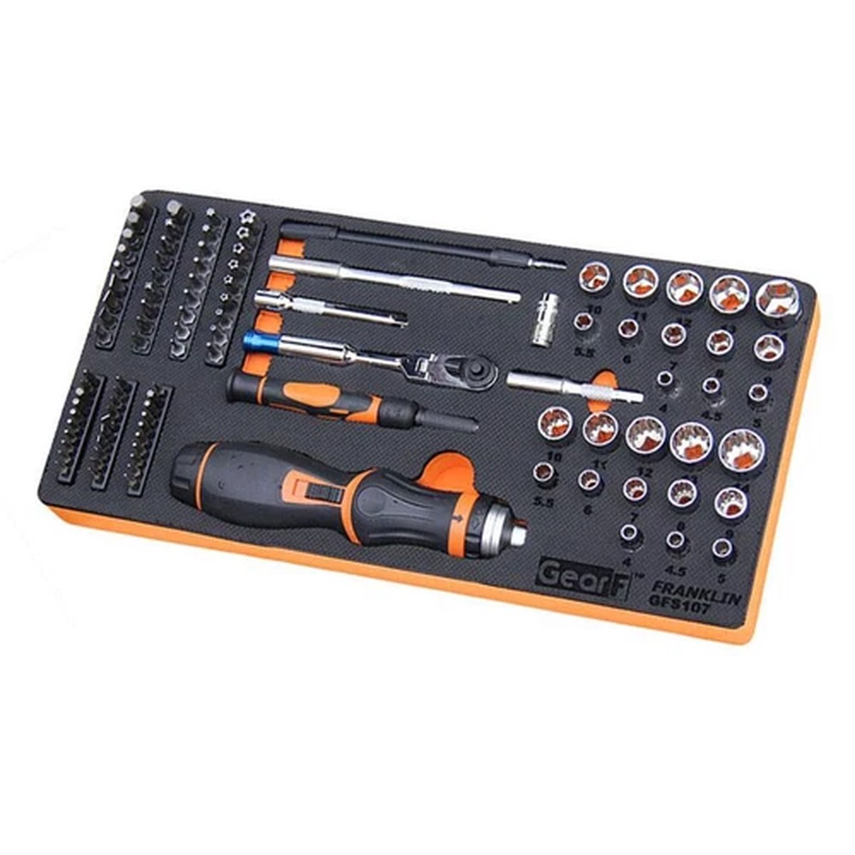 1/4" Drive Master Screwdriver & Mini Ratchet Set 106 Pc Franklin Tools GFS106