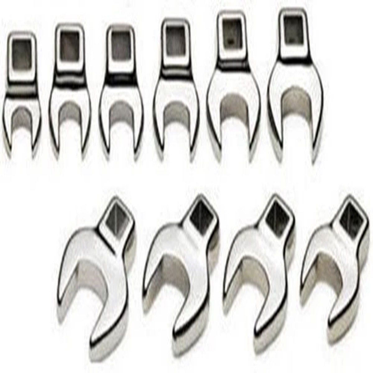 10 Piece 3/8 Inch Drive SAE Crows Foot Wrench Tool Set