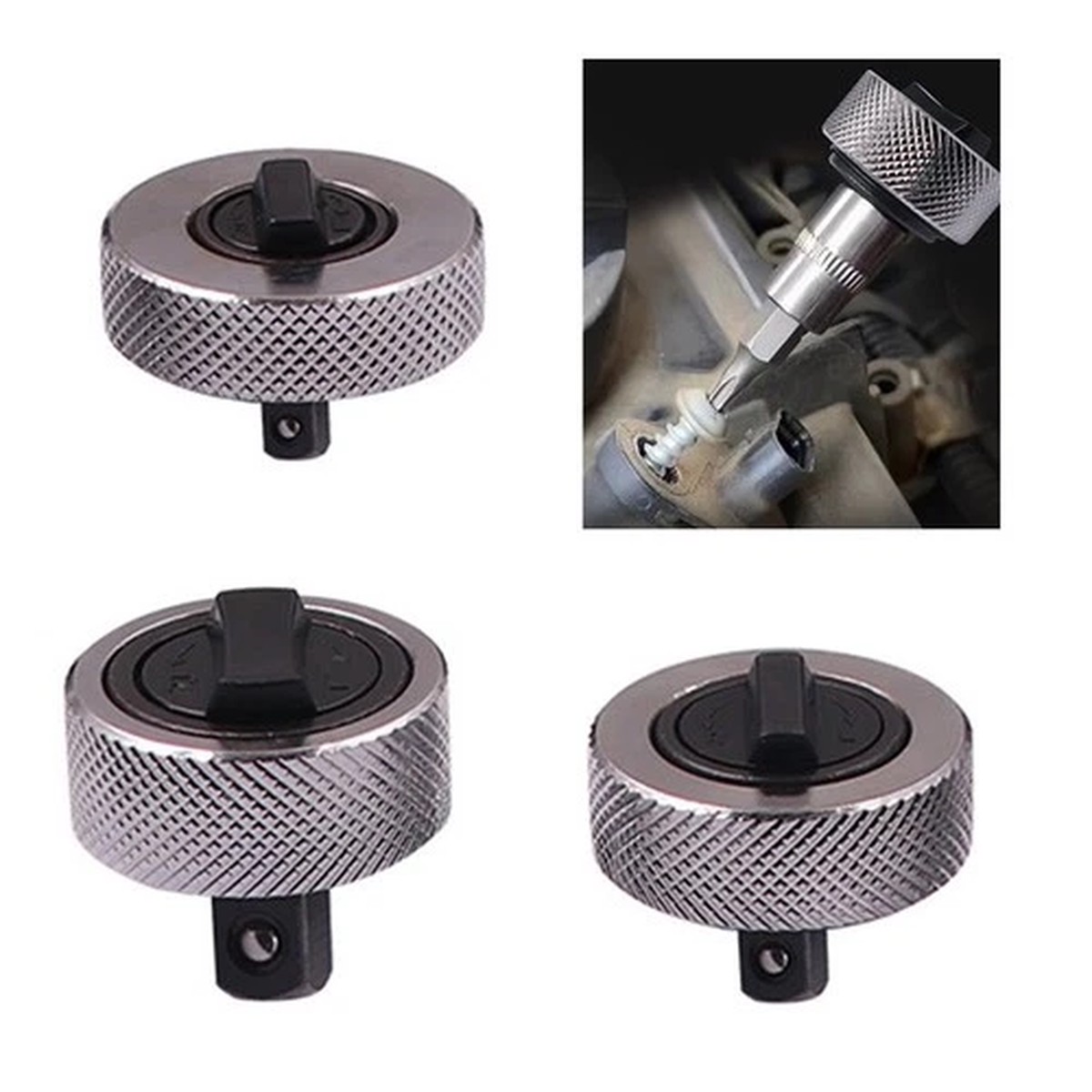 1/4 3/8 1/2 Inch Steel For Mini Ratchet Wrench Set Compact Reversible Palm